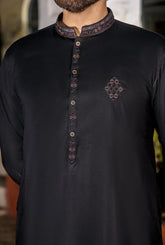 GZ-1439 | Semi-Stitched Summer Black & Blue Series By Riwaj Men Swear